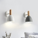 Luminária Arandela de Parede Moderna de Madeira E27 Nordic