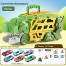 Caminhão Dinossauro Papa Carrinho 3 em 1