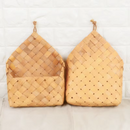 Cesta de Armazenamento Para Parede em Bambu Artesanal