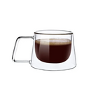 Caneca de Vidro de Parede Dupla Com Alça