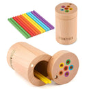 Brinquedo Educativo Montessori de Classificação de Cores Jogo de Encaixe de Varetas