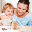 Brinquedo Educativo Montessori de Classificação de Cores Jogo de Encaixe de Varetas