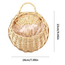 Cesta Suspensa de Rattan Artesanal para Plantas