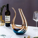 Decanter de Vinho Recipiente de Vidro Cisne Decantador Ambar