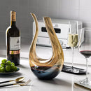 Decanter de Vinho Recipiente de Vidro Cisne Decantador Ambar