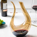 Decanter de Vinho Recipiente de Vidro Cisne Decantador Ambar