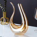 Decanter de Vinho Recipiente de Vidro Cisne Decantador Ambar