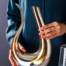 Decanter de Vinho Recipiente de Vidro Cisne Decantador Ambar