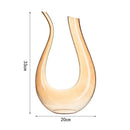 Decanter de Vinho Recipiente de Vidro Cisne Decantador Ambar