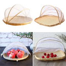 Cesta Anti-Inseto de Bambu com Tela Protetora