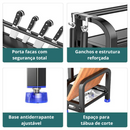 Estante de Cozinha Multifuncional com Porta-Temperos e Porta-Facas