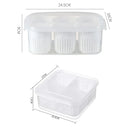 Kit Organizador de Geladeira Com 6 Recipientes