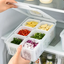 Kit Organizador de Geladeira Com 6 Recipientes
