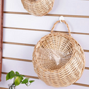 Cesta Suspensa de Rattan Artesanal para Plantas
