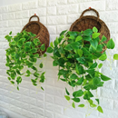 Cesta Suspensa de Rattan Artesanal para Plantas