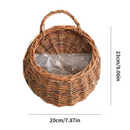 Cesta Suspensa de Rattan Artesanal para Plantas