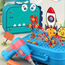Caixa de Ferramentas Montessori Infantil