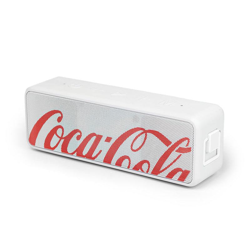 Caixa de Som com Baixos Acentuados Branca | Sound Box Coca-Cola