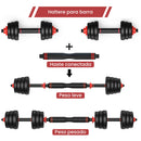 Kit Barras Anilhas 12kg Musculação Treino Funcional 15 Peças