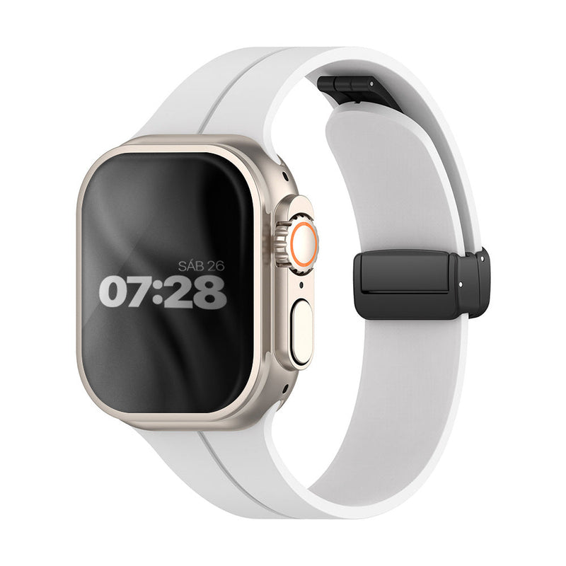 Pulseira Apple Watch® Silicone Lock Branca 38/40/41mm - iWill